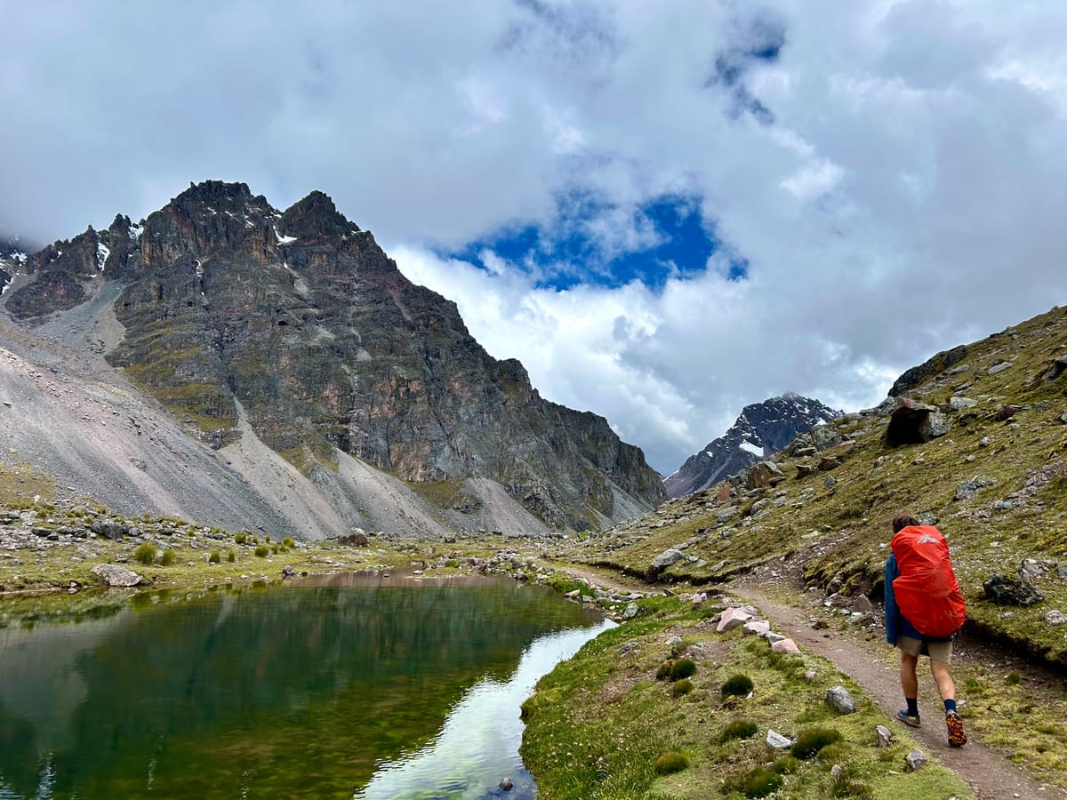 Hiking the base of Nevado Ausangate